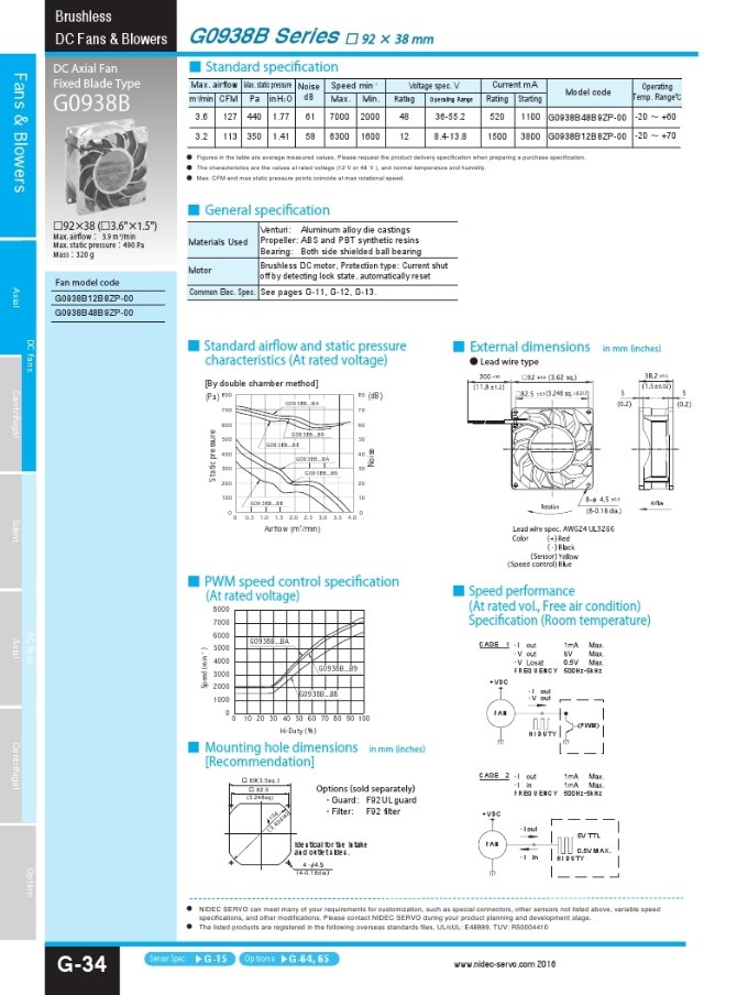 G0938B Series 48V (92*92*38)